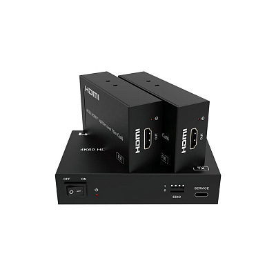 Набор из (1) сплиттера HDMI 2.0 1:2 HDBT и (2) приемников, Prestel SP-H2-12T70